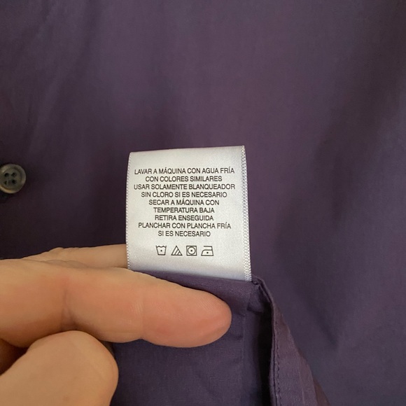 Croft & Barrow Classic Purple Dress Shirt - Picture 5 of 5